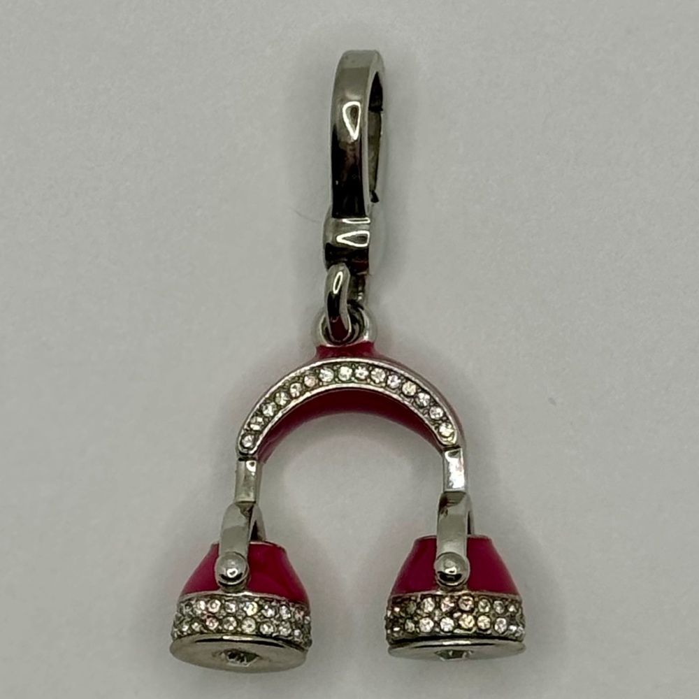 Juicy Couture Pink Bedazzled Headphones Charm – 100% Authentic Collectible